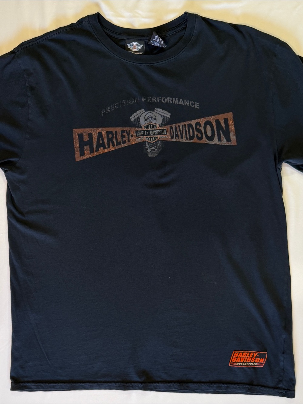 Official Harley-Davidson Motorcycles Men's XL Black T-Shirt 100% Cotton